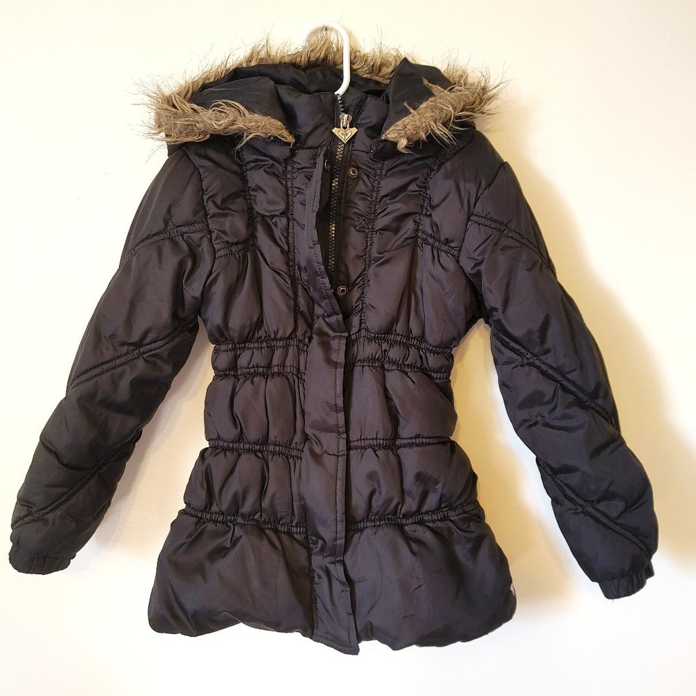 Roxy Girl black puffer winter coat